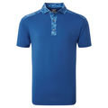 FootJoy Men's Blue Cloud Camo Trim Golf Polo Shirt - Image 2