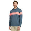 PUMA Golf Men's Navy Blue and Pink Comfortable MATTR Colourblock Golf Hoodie - Image 1
