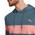 PUMA Golf Men's Navy Blue and Pink Comfortable MATTR Colourblock Golf Hoodie - Image 2
