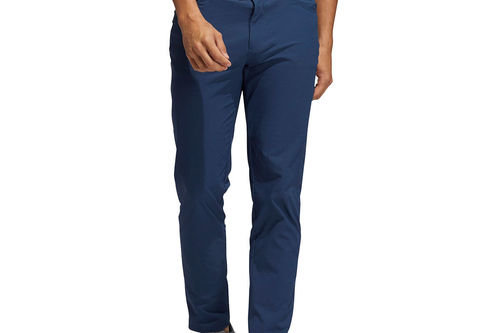 adidas Golf Mens Navy Blue Go-To 5-Pocket Regular Fit Golf Trousers  | American Golf - Image 1