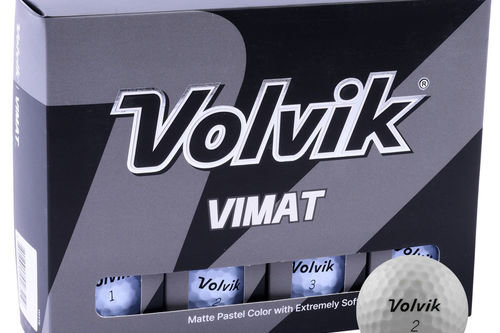 Volvik White Dimple ViMat 12 Golf Ball Pack | American Golf - Image 1