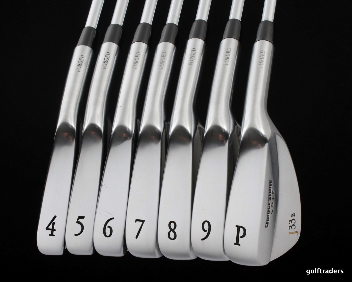 BRIDGESTONE J33B BLADE IRONS 4PW STEEL DG S300 STIFF SUPERB 