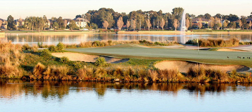 18 Holes for FOUR in Motorised Carts at the Stunning <em>Sanctuary Lakes Club!</em> 