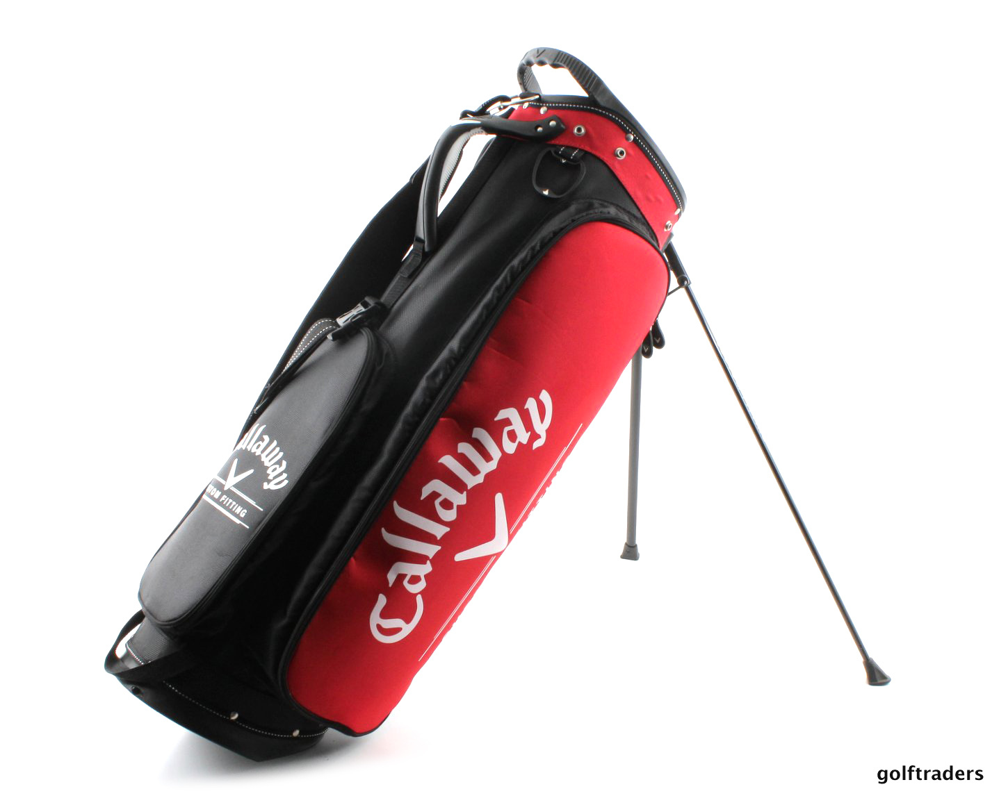 CALLAWAY GOLF 'CUSTOM FITTING' STAND BAG RED/BLACK USED SUPERB E3335 just 170.00