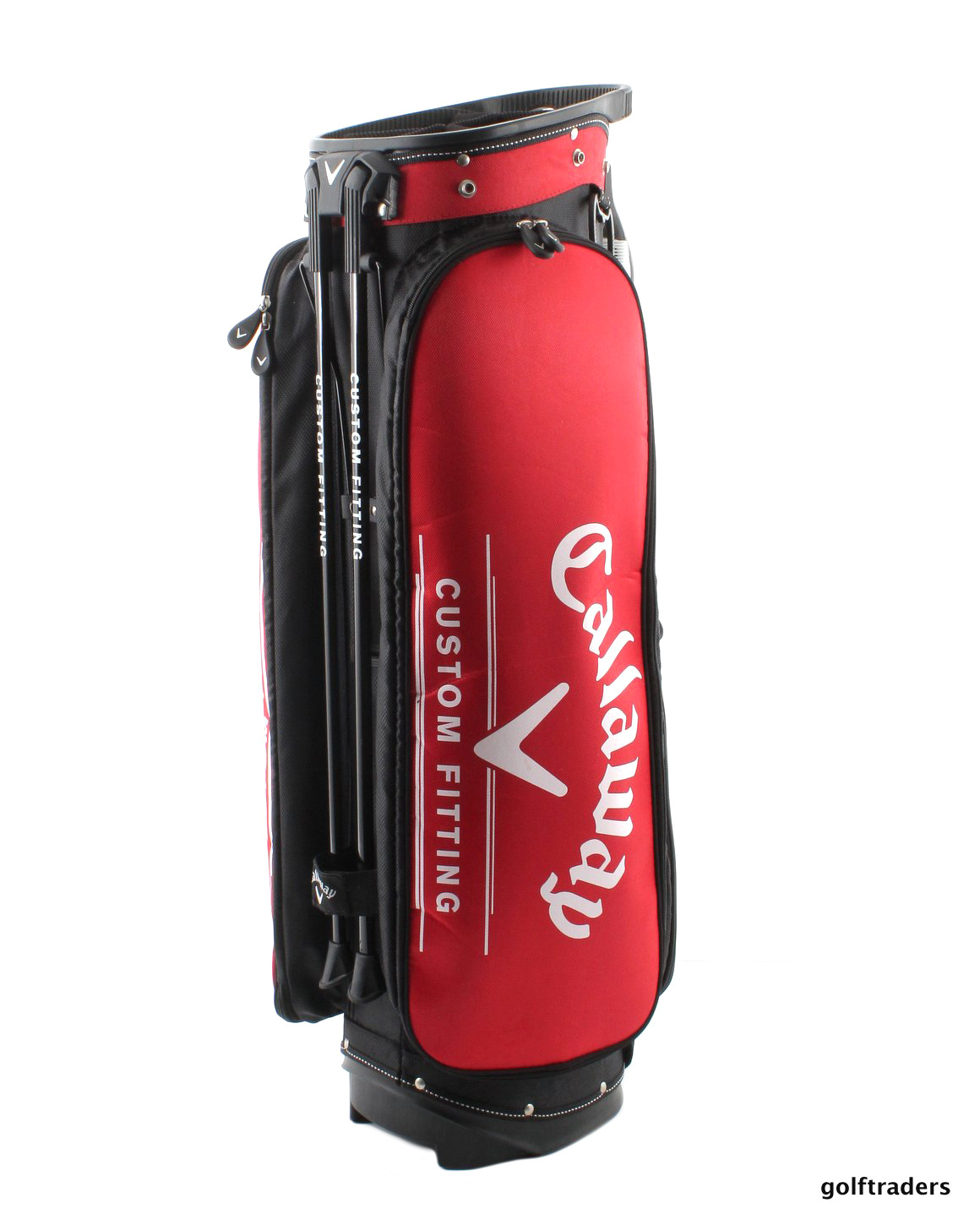 CALLAWAY GOLF 'CUSTOM FITTING' STAND BAG RED/BLACK USED SUPERB 