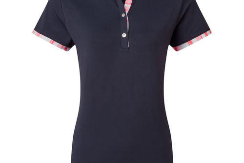 FootJoy Womens Watercolour Trim Pique Golf Polo Shirt - Image 2