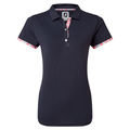 FootJoy Womens Watercolour Trim Pique Golf Polo Shirt - Image 2