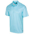 Greg Norman Men's Blue Comfortable Paisley Foulard Golf Polo Shirt - Image 1
