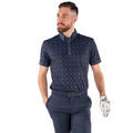 Galvin Green White and Grey Men's Marlow Golf Polo Shirt - Image 1