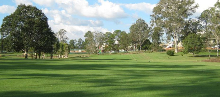 18 holes for 2 players in a motorised cart at <em>Gympie  Golf Course.</em> 