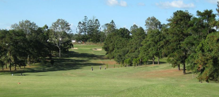 18 holes for 2 players in a motorised cart at <em>Gympie  Golf Course.</em> 