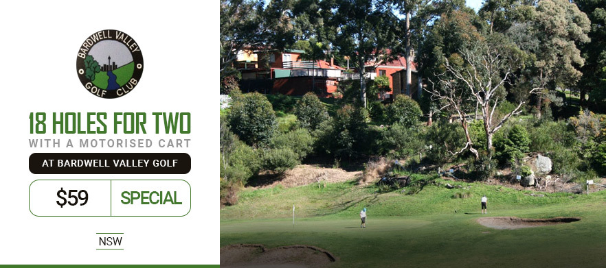 Discover one of Sydney's Hidden Gems with<em>18 Holes for TWO at Bardwell Valley Golf Course!</em> Includes a shared motorised cart. 