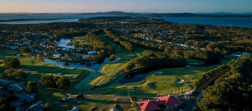 Play the Championship Course at <em>Horizons Golf Resort, Salamander Bay.</em> 18 Holes for TWO with 7 Day Bookings. 