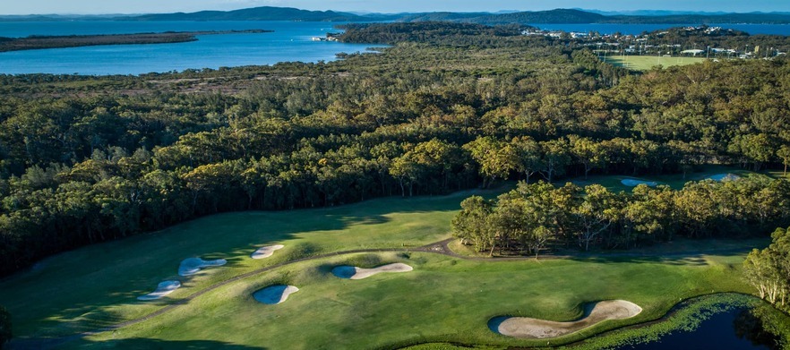 Play the Championship Course at <em>Horizons Golf Resort, Salamander Bay.</em> 18 Holes for TWO with 7 Day Bookings. 