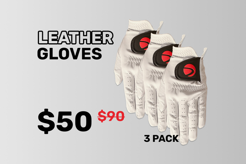 Elite Leather Golf Glove (3 pack)