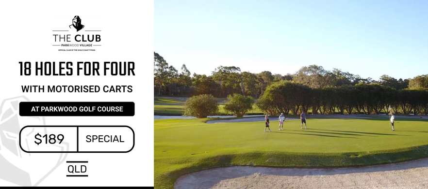 18 Holes For Four in Two Shared Motorised Carts at Parkwood Golf Course