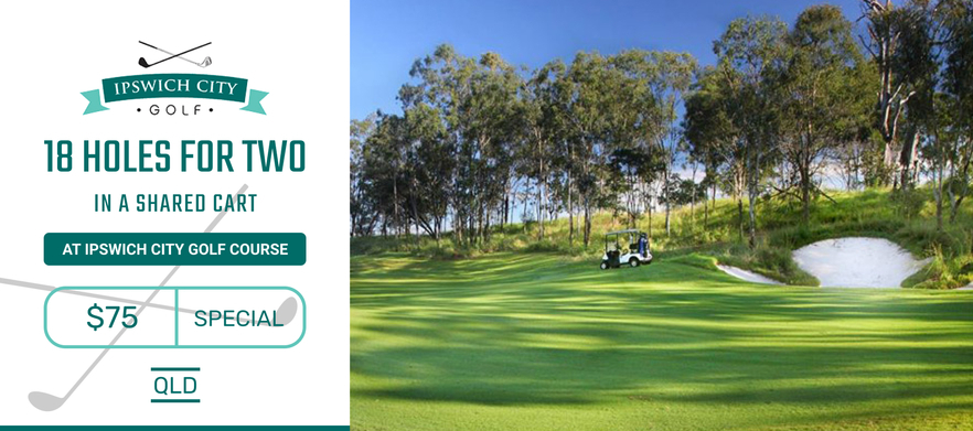 18 Holes For Two at the newly refurbished <em>Ipswich City Golf Club </em>located at <em>Ipswich Sports Club!</em> 18 Holes For Two in a Motorised Cart.  <em>