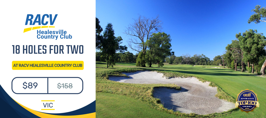 Play one of Victoria's True Gems! 18 Holes for 2 at the <em>Stunning RACV Healesville Resort.</em>