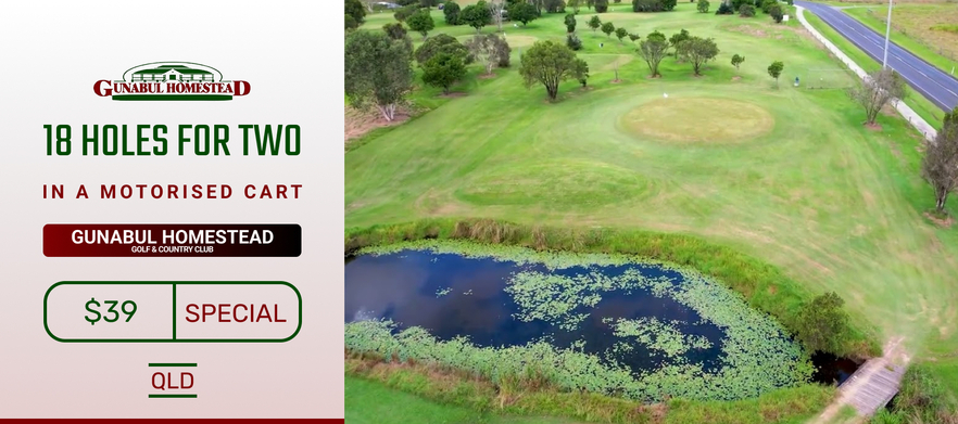 18 Holes for Two in a Motorised Cart at the Gunabul Par 3 Golf Course! This deal just $39!