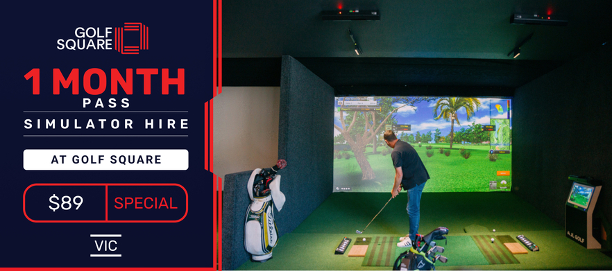 Golf Square's State of the Art Indoor Simulator, One Month Access Pass, Grab this special for only $89!