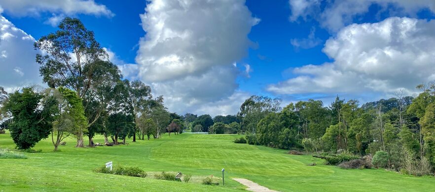 18 holes for 4 players at <em>Korumburra Golf Club</em> Includes shared carts 