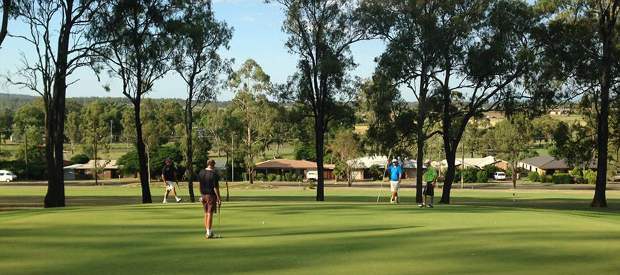 18 Holes For Four at <em>Gatton Jubilee Golf Club.</em> Includes Two shared motorised carts!