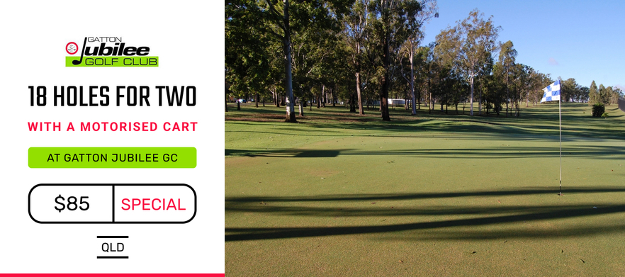 18 Holes For Two at <em>Gatton Jubilee Golf Club.</em> Includes a shared motorised cart! 