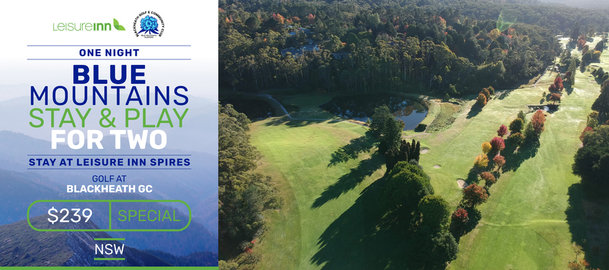 Blue Mountains Getaway For Two with Golf at Blackheath GC 