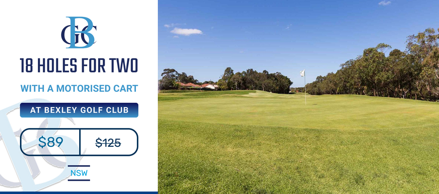 <b>Discover one of Sydney's Hidden Gems!</b> 18 Holes for Two at the <b>Beautiful Bexley Golf Club.</b> Includes a Shared Motorised Cart. 