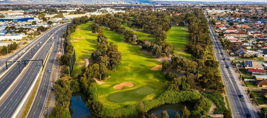 At <em>Regency Park Golf Course:</em>  18 holes for Two in shared motorised cart.