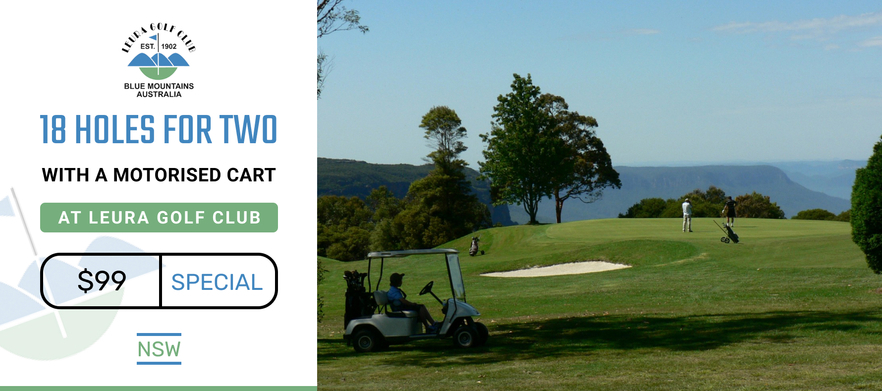  18 Holes of Golf for Two in a Shared Motorised Cart at <em>Leura Golf Club.</em> 