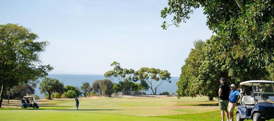 SUMMER DEAL Enjoy 18 Holes for Two in a Cart at the Beautiful <em>Clifton Springs Golf Club</em> on the Bellarine Peninsula 