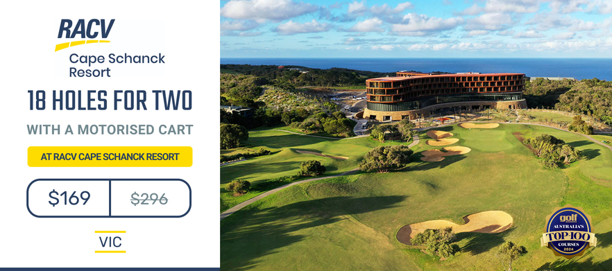 Play one of Melbourne's True Gems! 18 Holes for TWO at the <em>Stunning RACV Cape Schanck Resort.</em> Includes a motorised cart.