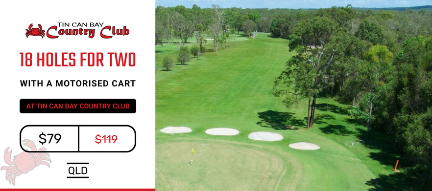 18 holes for Two in a Motorised Cart at Tin Can Bay Country Club