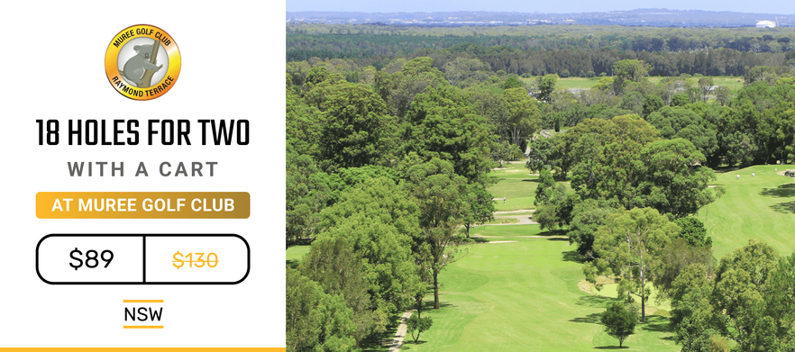 <em>One of Newcastle's Hidden Gems!</em> Enjoy 18 Holes for Two at Muree Golf Club. Includes a shared motorised cart
