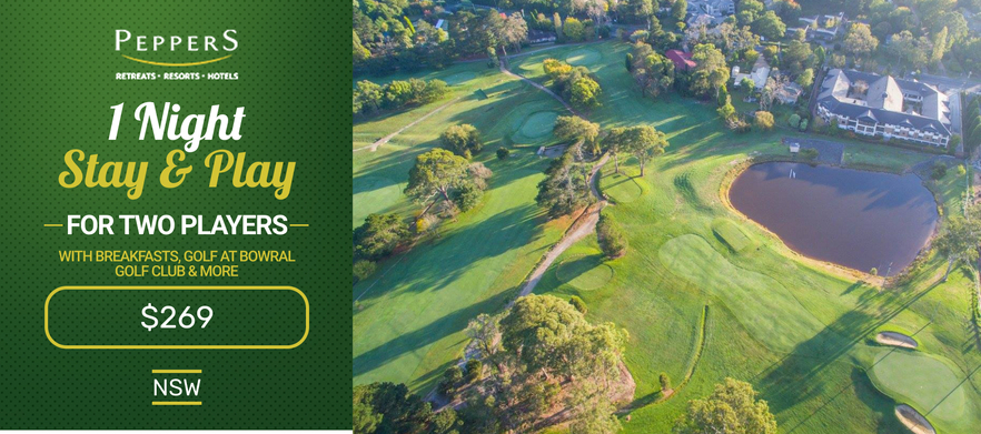 <em>Play, Stay & Relax Peppers Craigieburn Resort.</em> 1 Night Stay with Breakfast & 18 Holes For Two at Bowral Golf Club