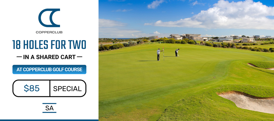 <em> Play One of SA's True Hidden Gems! </em>18 Holes for Two at the Challenging & Visually Stunning <em>Copperclub at The Dunes!</em>Includes a Motorised Cart