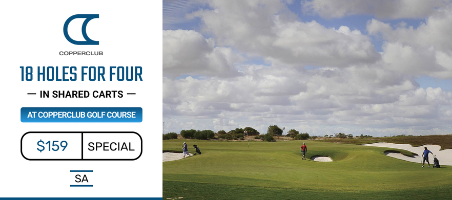 <em> Play One of SA's True Hidden Gems! </em>18 Holes for FOUR at the Challenging & Visually Stunning <em>Copperclub at The Dunes!</em>Includes Motorised Carts