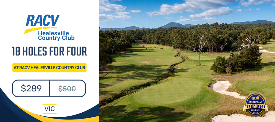 Play one of Victoria's True Gems! 18 Holes for 4 at the <em>Stunning RACV Healesville Country Club & Resort.</em>
