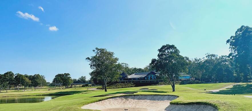 <em>One of Sydney's Top Courses!</em> 18 Holes for Two with a Motorised Cart on The Gangurru Course at The <em>Beautiful Riverside Oaks Golf Resort!</em> 