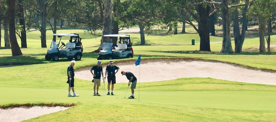 <em>One of Sydney's Top Courses!</em> 18 Holes for Two with a Motorised Cart on The Gangurru Course at The <em>Beautiful Riverside Oaks Golf Resort!</em> 