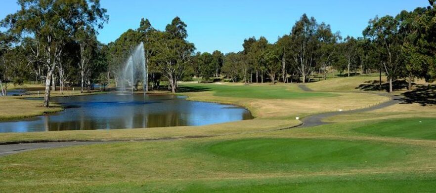 <em>One of Sydney's Top Courses!</em> 18 Holes for Two with a Motorised Cart on The Gangurru Course at The <em>Beautiful Riverside Oaks Golf Resort!</em> 