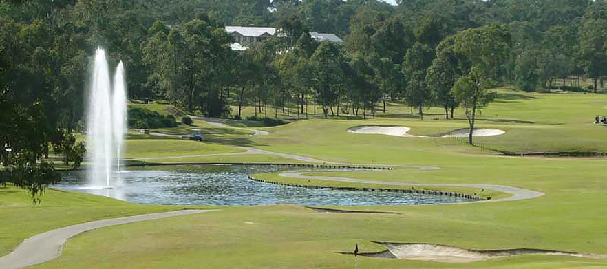 <em>One of Sydney's Top Courses!</em> 18 Holes for Two with a Motorised Cart on The Gangurru Course at The <em>Beautiful Riverside Oaks Golf Resort!</em> 