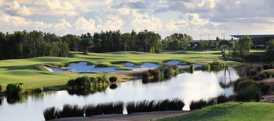 18 holes for Four in Two Shared Motorised Carts at Pacific Harbour Golf & Country Club</em>