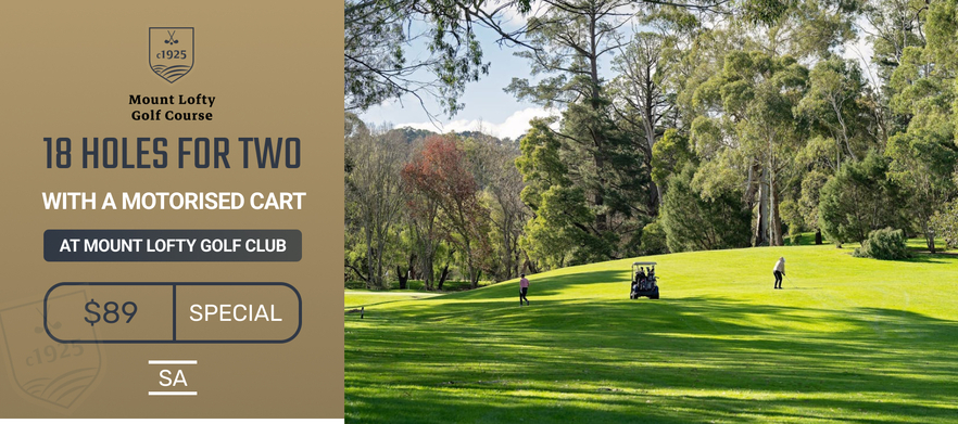 18 Holes For Two With a Shared Cart at Mount Lofty Golf Club 