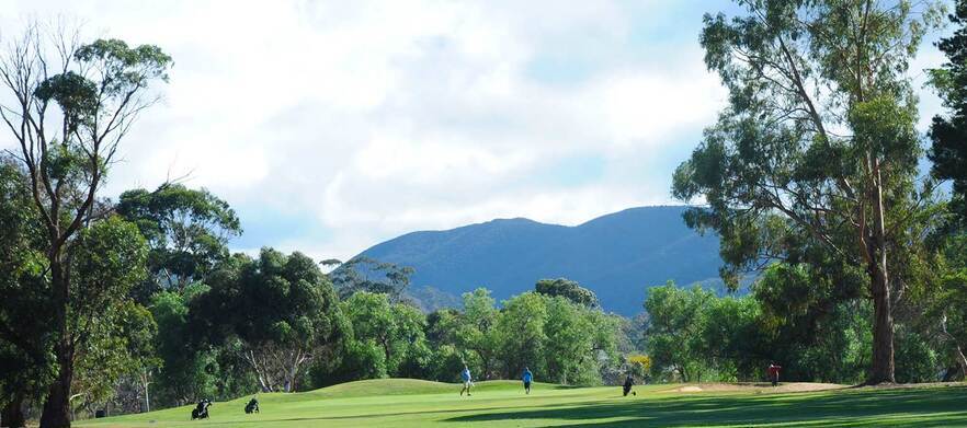 18 holes for TWO in Motorised Carts at <em>Bacchus Marsh Golf Club.</em> 