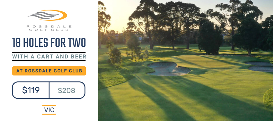 SUMMER DEAL  <em>Rossdale Golf Club</em> in Aspendale, "Melbourne's Friendliest Golf Club", for 18 holes for 2 people with a Motorised Cart and a Beer each at the club. 