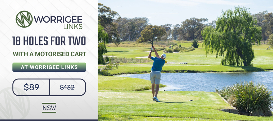 <em>One of NSW's Hidden Gems!</em> 18 Holes for Two at Worrigee Links.</em> Includes a Shared Motorised Cart! 