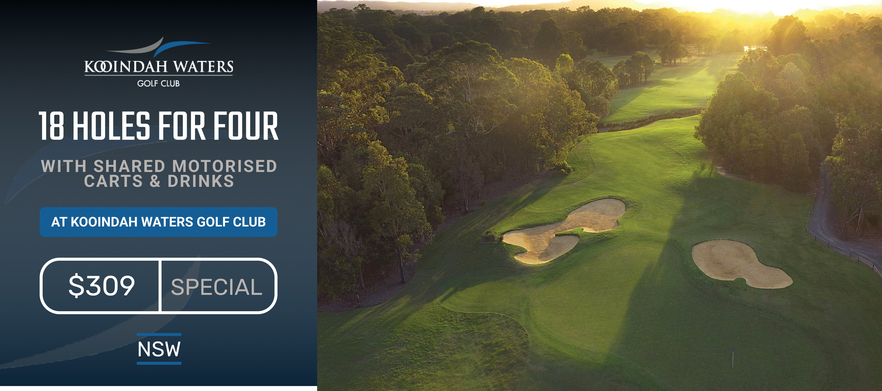 <em>18 Holes For Four in Motorised Carts & Drinks at Kooindah Waters Club</em>. 