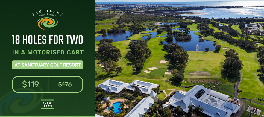 18 holes for Two in a Cart at <em>Sanctuary Golf Resort !</em> <em>Normally $176, Today just $119!</em>